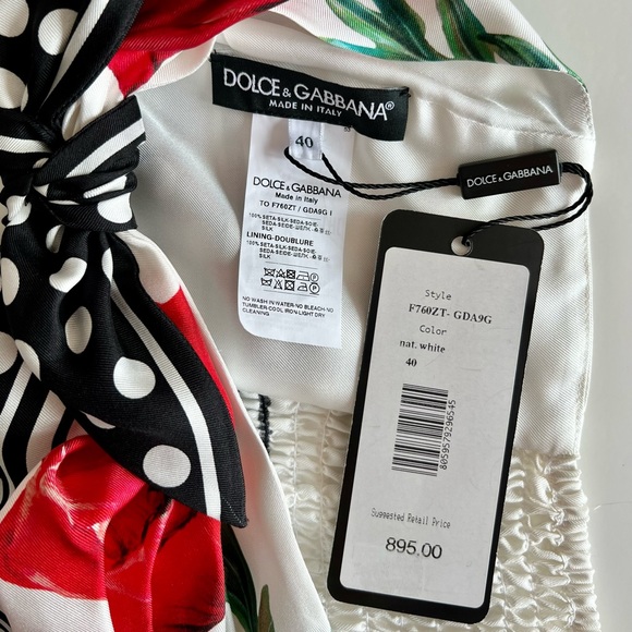 Dolce & Gabbana Poppy Print Bralette and Skirt Set - Picture 9 of 10